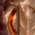 Load image into Gallery viewer, Amber Handmade Glass Wand by Peech - pleasure wand product photo 5