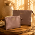 Load image into Gallery viewer, The Kindred Keeper Vegan Leather Storage Bag, product set together