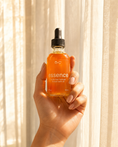 Load image into Gallery viewer, Essence Restorative Body Oil bottle from Peach and Cream, closeup product shot
