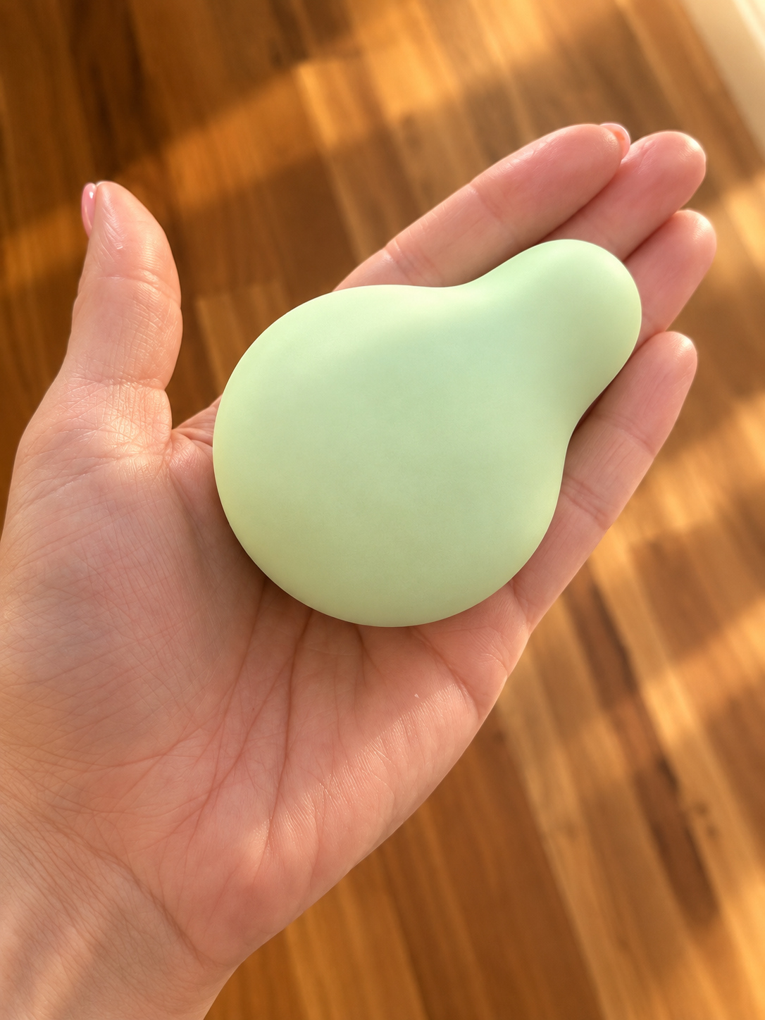 iroha Midori External Vibrator in green, front product photo