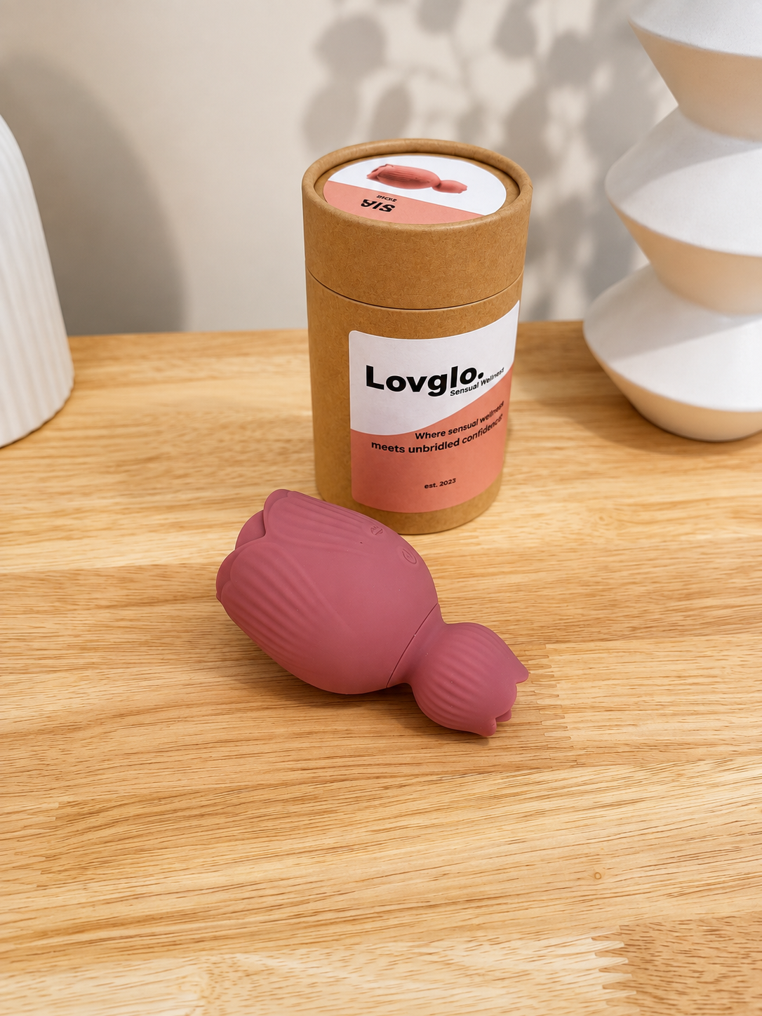Sia Dual-Action Clitoral Stimulator by Lovglo - air pulse toy product photo 5