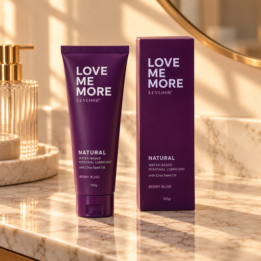 Luvloob Love Me More Berry Water-Based Lubricant 75ml - lubricant product photo 1