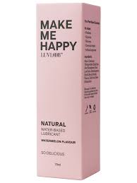Make Me Happy Water-Based Lubricant Watermelon, product box packaging