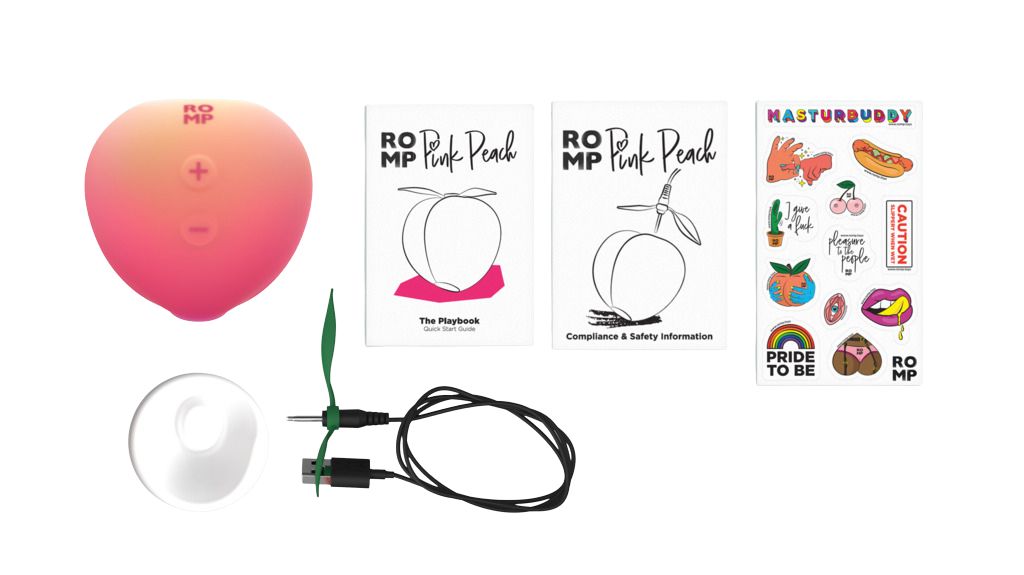 Pink Peach Pleasure Air Stimulator, product box packaging