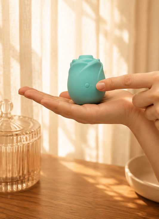 Rose Glow Clitoral Stimulator - air pulse toy product photo 2