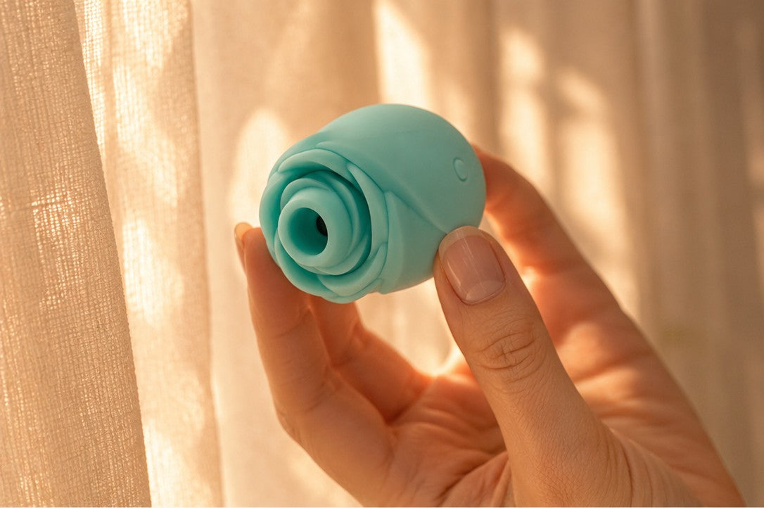 Rose Glow Clitoral Stimulator - air pulse toy product photo 5