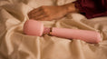 Load image into Gallery viewer, Soft Wand Massage Vibrator in Pink Rose - external vibrator product photo 3
