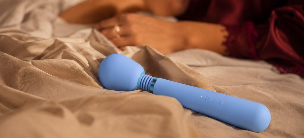 Soft Wand Massage Vibrator in Sky Blue - external vibrator product photo 1
