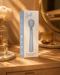Load image into Gallery viewer, Soft Wand Massage Vibrator in Sky Blue, product box packaging
