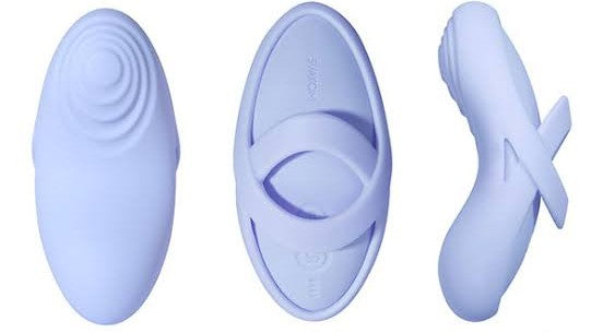 Echo 2 App-Controlled Finger Vibrator in Sky Blue - external vibrator product photo 6